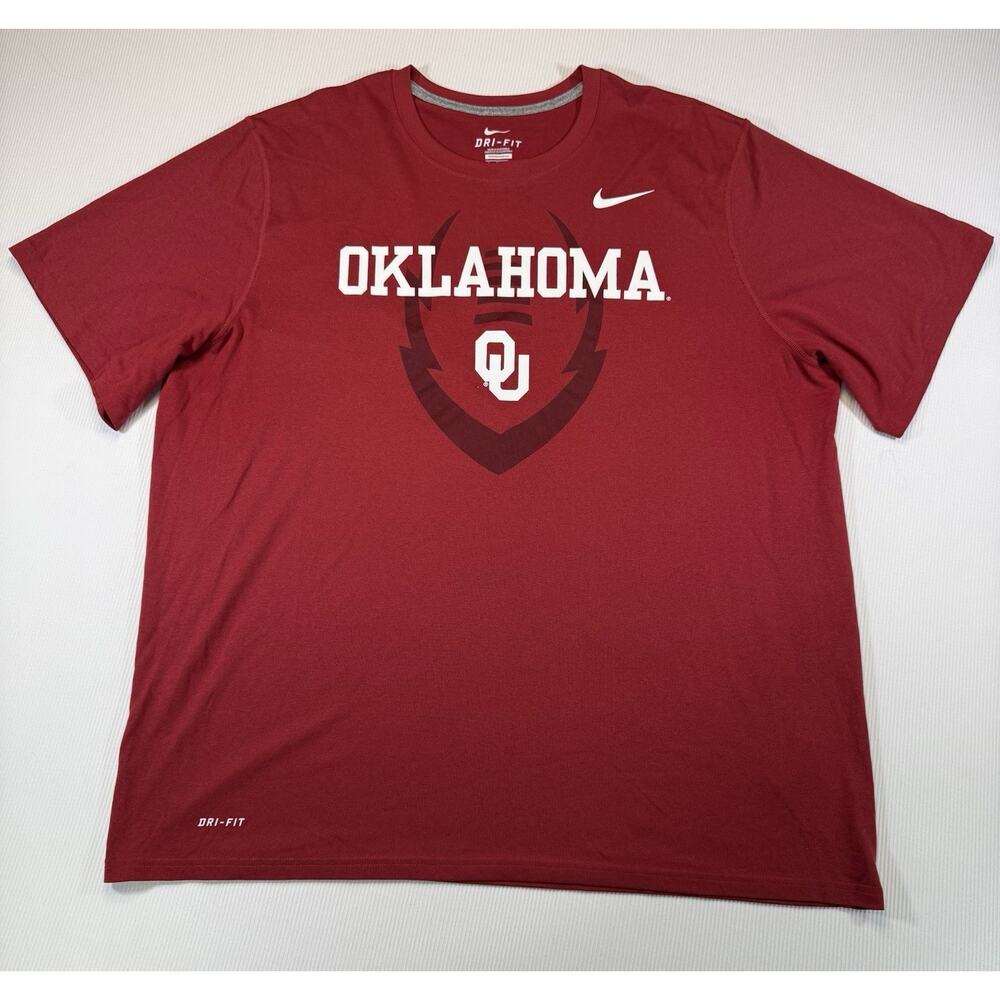 Nike Dri-Fit Oklahoma Sooners OU T Shirt Red XXL NCAA